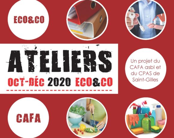 Ateliers Eco&co Octobre – Décembre 2020